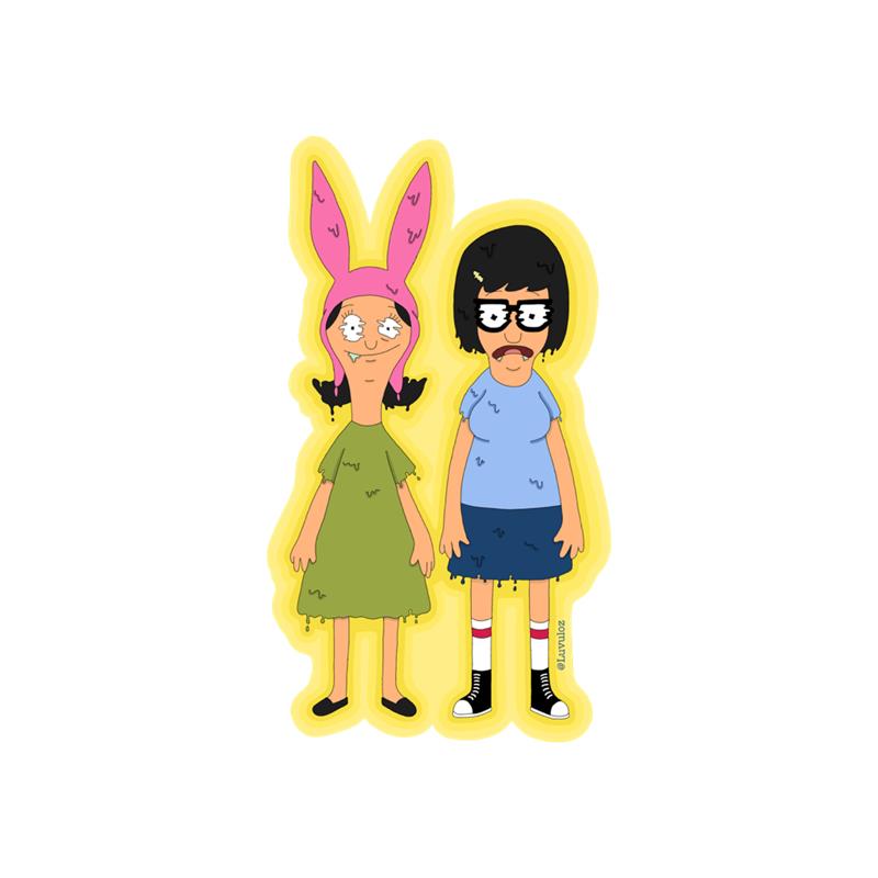 Trippy Tina and Louise Holographic Sticker