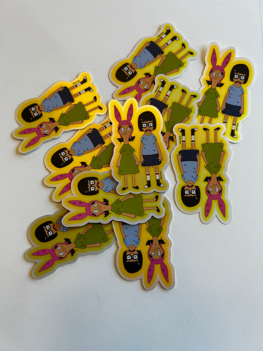Trippy Tina and Louise Holographic Sticker