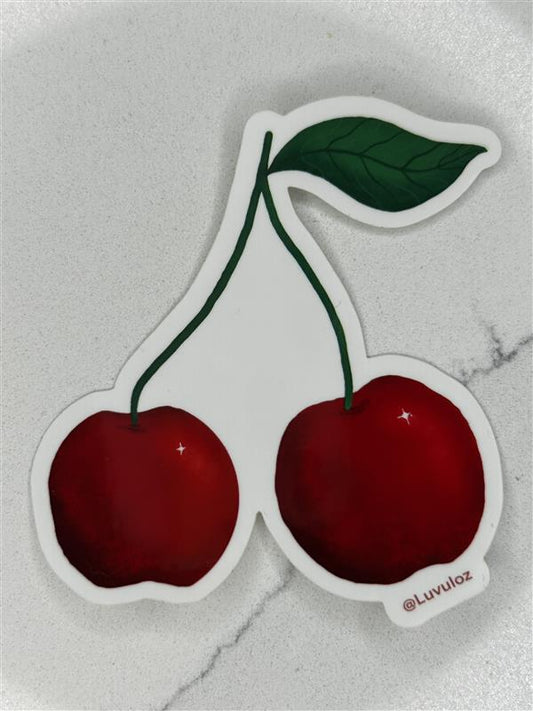 Cherry Vinyl Sticker