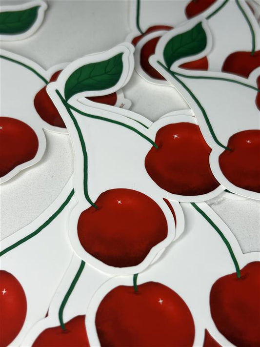 Cherry Vinyl Sticker